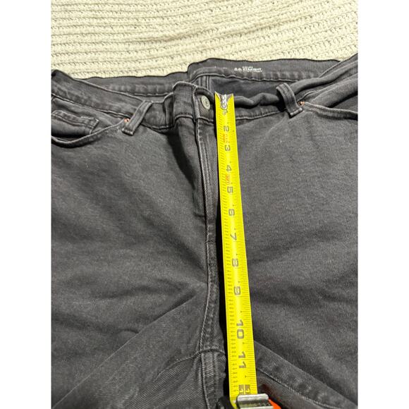 Old Navy Jeans High Rise OG Straight Raw Hem Womens Plus Size 22 Faded Black - Picture 3 of 11